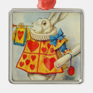 Ornement En Métal John Tenniel   The White Rabbit