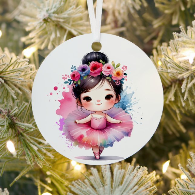 Ornement En Métal Jolie petite Ballerina Noël personnalisé (Insitu)