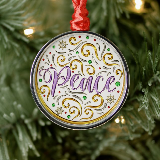 Ornement En Métal Jours de Noël (Arbre)