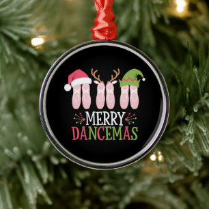 Ornement En Métal Joyeuses Dancemas Noël Ballet Chaussures Danse