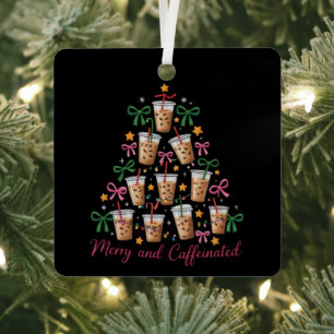 Ornement En Métal Joyeux & Caféiné Noël Coquette Café Latte