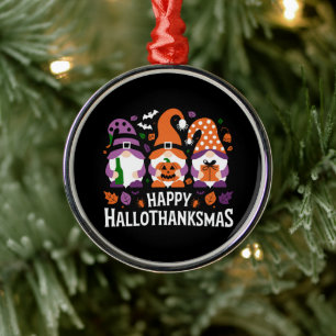 Ornement En Métal Joyeux Hallothanksmas Amoureux des Gnomes Joyeux N