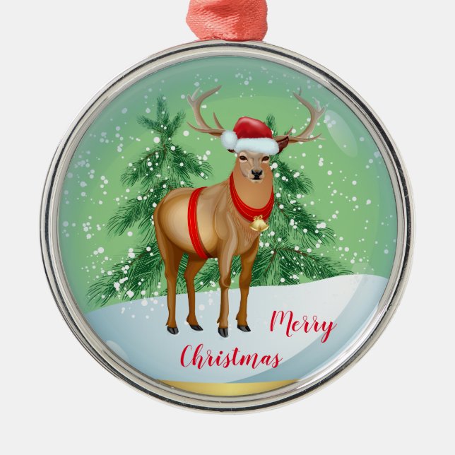 Ornement En Métal Joyeux Noël (Devant)