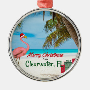 Ornement En Métal Joyeux Noël de Clearwater, FL