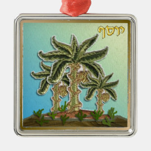 Ornement En Métal Judaica 12 Tribes d'Israël