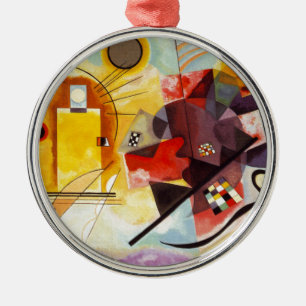 Ornement En Métal Kandinsky jaune bleu