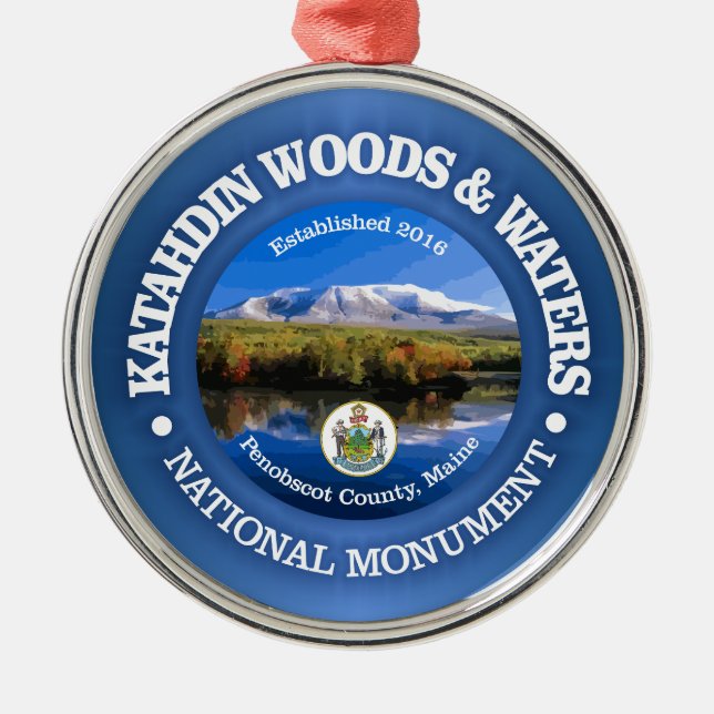 Ornement En Métal Katahdin Woods & Waters (NM) (Devant)