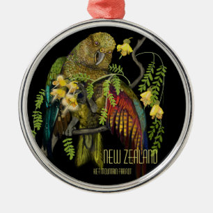 Ornement En Métal Kea New Zealand Mountain Parrot