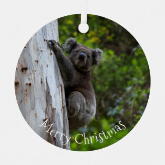 Ornement En Métal Koala Australie Joyeux Noël