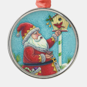 ORNEMENT EN MÉTAL KRIS KRINGLE REDBIRDS CHRISTMAS PREMIUM ORNAMENT