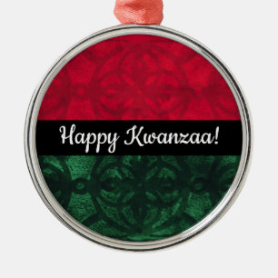 Ornement En Métal Kwanzaa Aquarelle Batik