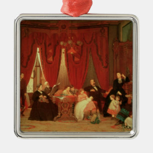 Ornement En Métal La famille de trappe, 1870-71