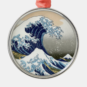 Ornement En Métal La Grande Vague Au Large De Kanagawa