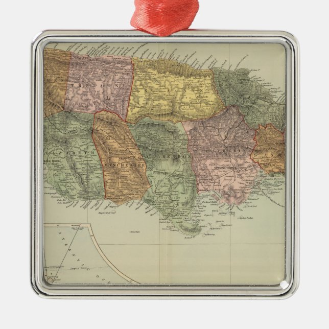 Ornement En Métal La Jamaïque 2 (Devant)