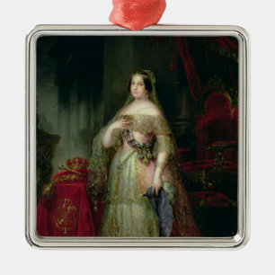 Ornement En Métal La Reine Isabella II de l'Espagne