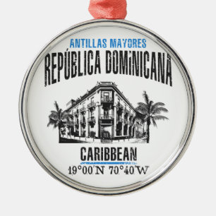 Ornement En Métal La République Dominicaine