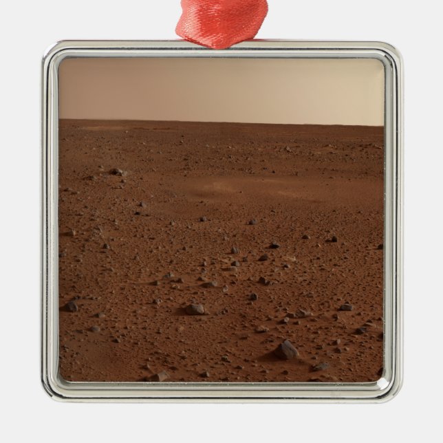 Ornement En Métal La surface rocheuse de Mars (Devant)