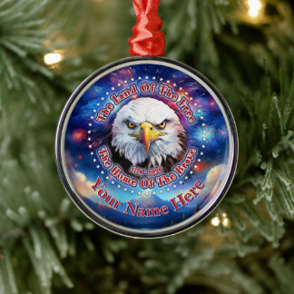 Ornement En Métal La Terre Des Hommes Libres Feu D'artifice Aigle Br