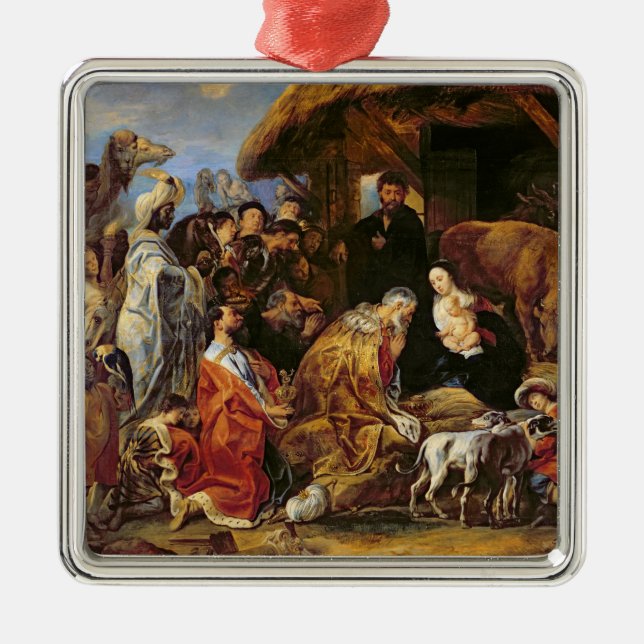 Ornement En Métal L'adoration des Magi (Devant)
