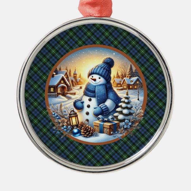 Ornement En Métal Lamont Ancient  Scottish Tartan Christmas (Devant)