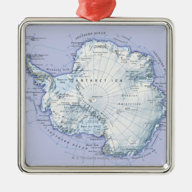Ornement En Métal L'Antarctique (Devant)