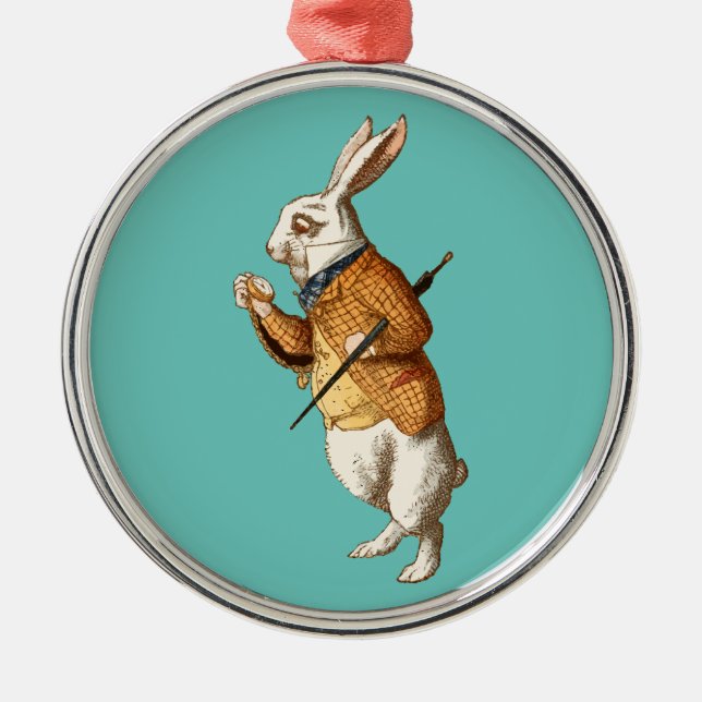 Ornement En Métal Lapin blanc (Alice's Adventures in Wonderland) (Devant)
