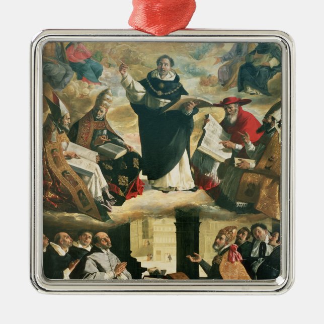 Ornement En Métal L'apothéose de St Thomas Aquinas, 1631 (Devant)