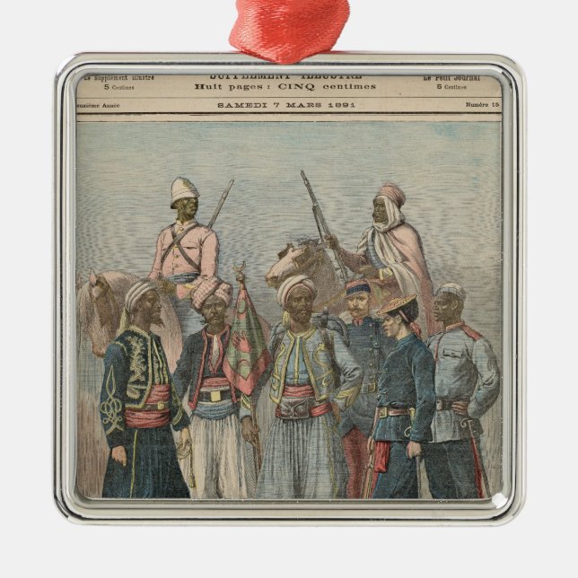 Ornement En Métal L'armée coloniale (Devant)