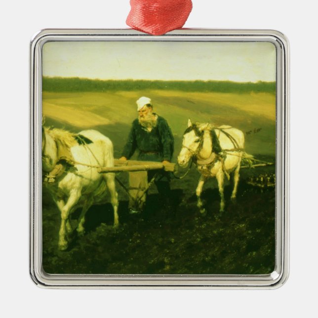 Ornement En Métal L'auteur Lev Nikolaevich Tolstoy (Devant)
