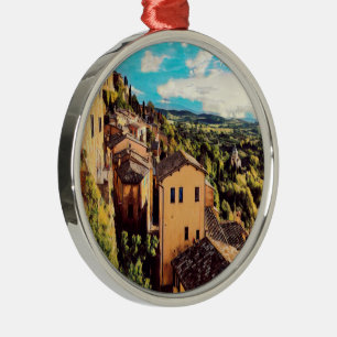 Ornement En Métal ldp MONTEPULCIANO - ville - panorama -