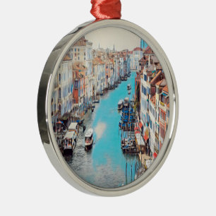 Ornement En Métal ldp VENICE - Vue sur le Grand Canal du Rialto