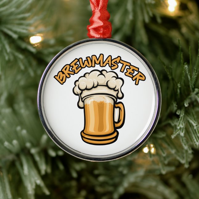Ornement En Métal Le Brewmaster a besoin d'une bière (Arbre)