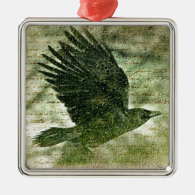 Ornement En Métal Le Corbeau de Poe (Devant)