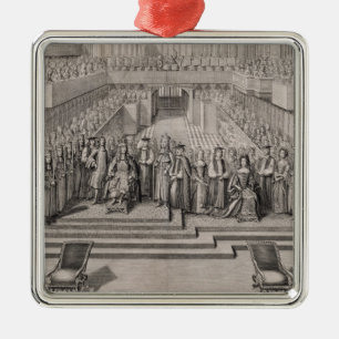 Ornement En Métal Le couronnement du Roi James II (1633-1701) et