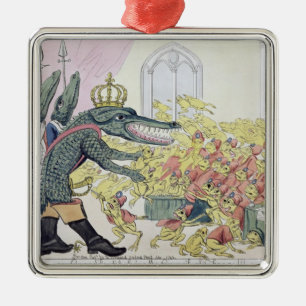 Ornement En Métal Le crocodile corse