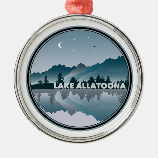 Ornement En Métal Le lac Allatoona Géorgie Réflexion (Devant)