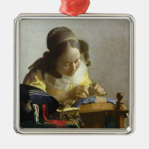Ornement En Métal Le Lacemaker, 1669-70