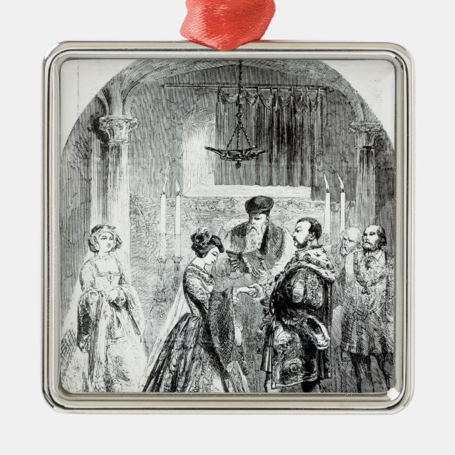 Ornement En Métal Le mariage privé d'Anne Boleyn (Devant)