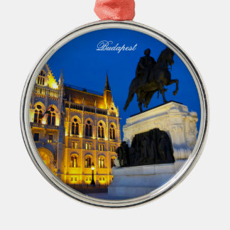 Ornement En Métal Le Parlement de Budapest par nuit