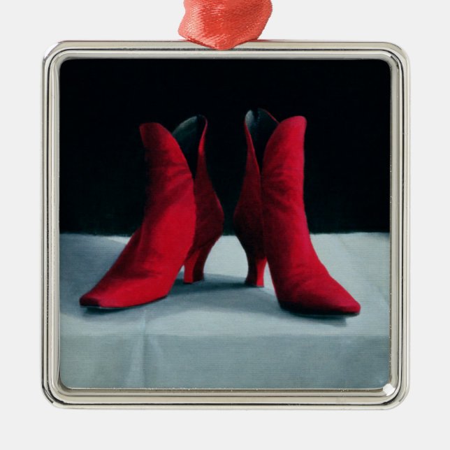 Ornement En Métal Le rouge initialise 1995 (Devant)