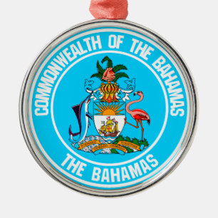 Ornement En Métal L'Emblème des Bahamas