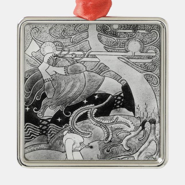 Ornement En Métal L'énorme chêne est réduit (Devant)