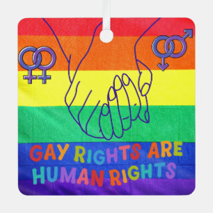 Ornement En Métal Les gays ont des droits
