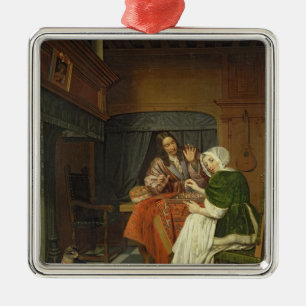 Ornement En Métal Les joueurs d'échecs, c.1670