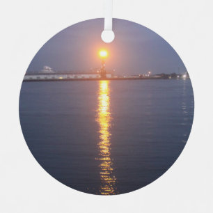 Ornement En Métal Lever du soleil sur le fleuve Mississippi