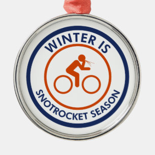 Ornement En Métal L'Hiver Est Snot Rocket Saison Cyclisme