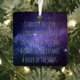 Ornement En Métal Light Warrior Cosmos Poem
