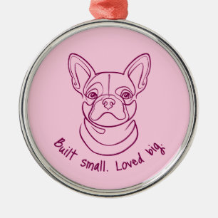 Ornement En Métal Ligne artistique de Bouledogue Français. Construit