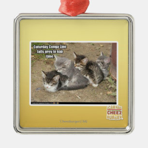 Ornement En Métal Ligne de Conga de Caturday
