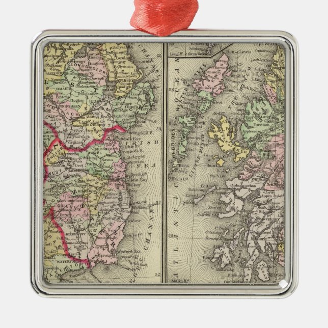 Ornement En Métal L'Irlande, Ecosse (Devant)